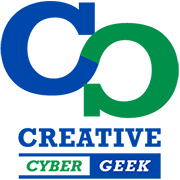 vertical brand logo for creative cybergeek